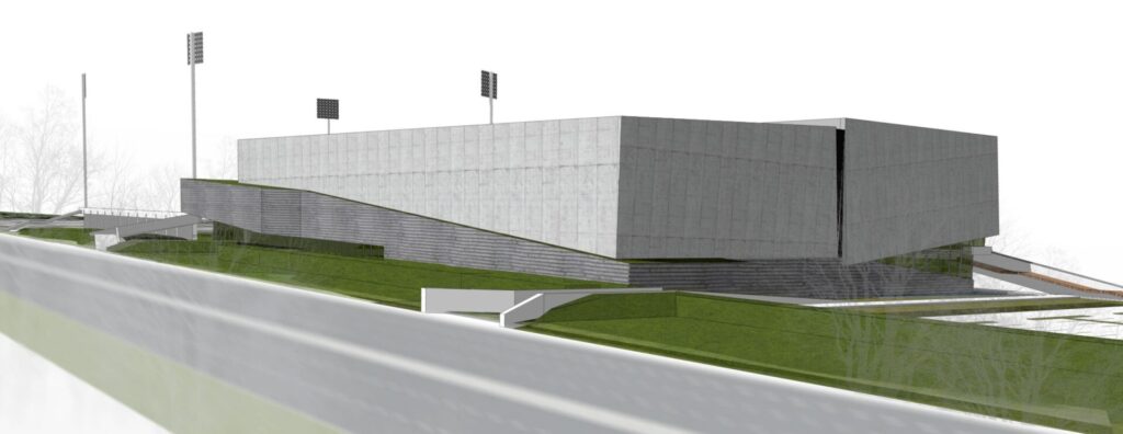 view from the front