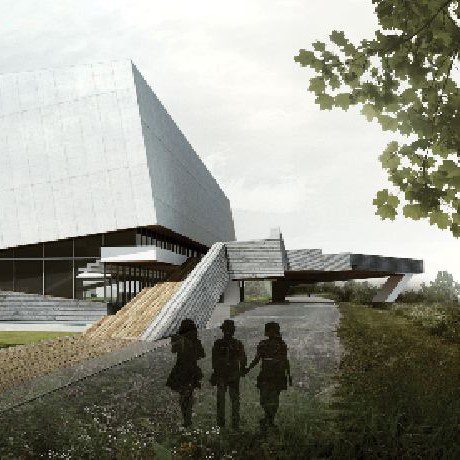 Soccer complex side entry