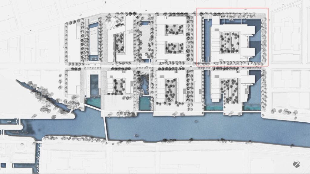 The entire site plan